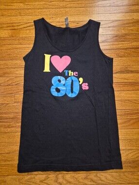 I Love The 80's Tank Top Medium